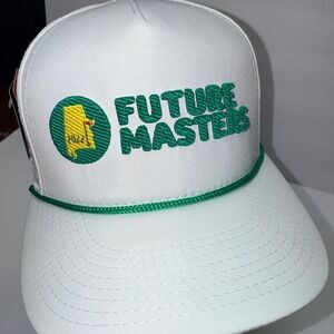 Pukka Future Masters 2022 Golf Cap White Green Rope‎ Snapback Hat Men NWT